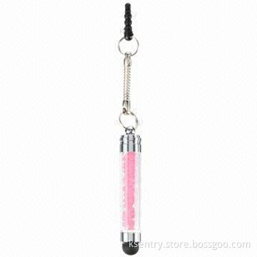 Pink/Round Brilliant Capacitive Stylus Pen for Samsung Galaxy S4/Note 3, HTC One, iPad 4/Mini